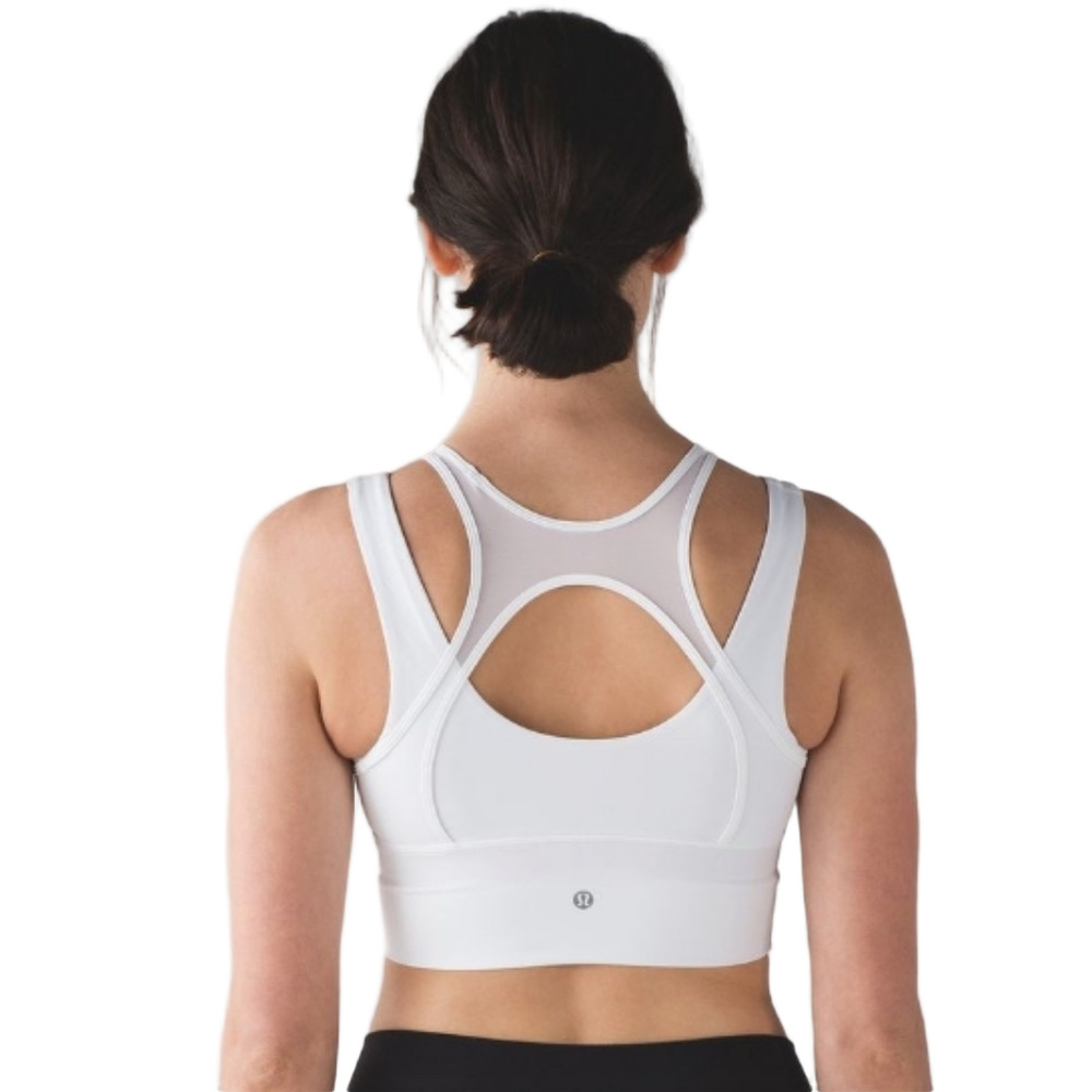Lululemon Double Tap Bra II. Off White. Size 4. Flaw, Stains. - Picture 1 of 11